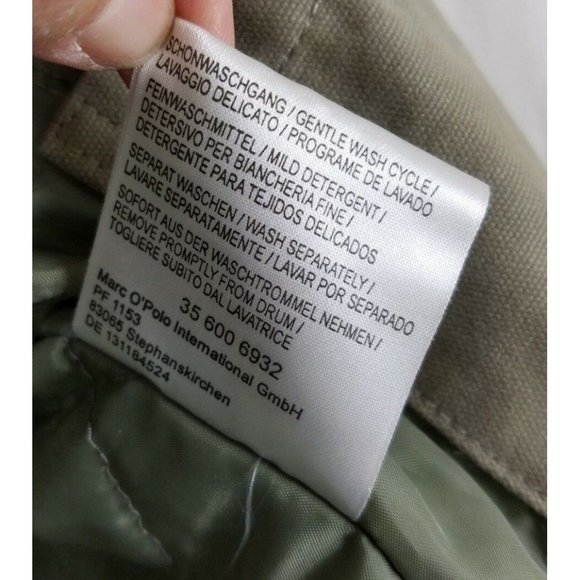 Marc O'Polo Campus Stockholm Patch Canvas Quilted Bomber Jacket Mens M Gote Huss - Picture 10 of 12